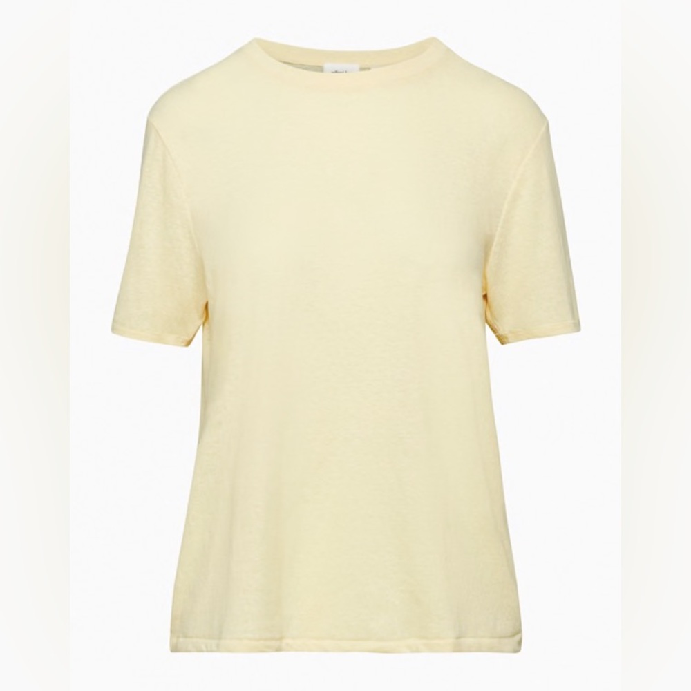Aritzia Wilfred Free Butter Yellow Mainstay T-shirt